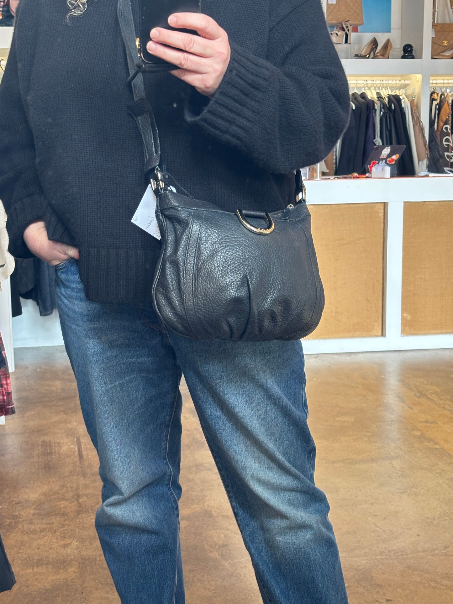 Gucci Black Hobo Bag