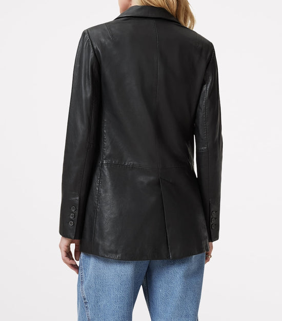 All Saints Deri Leather Blazer - current season