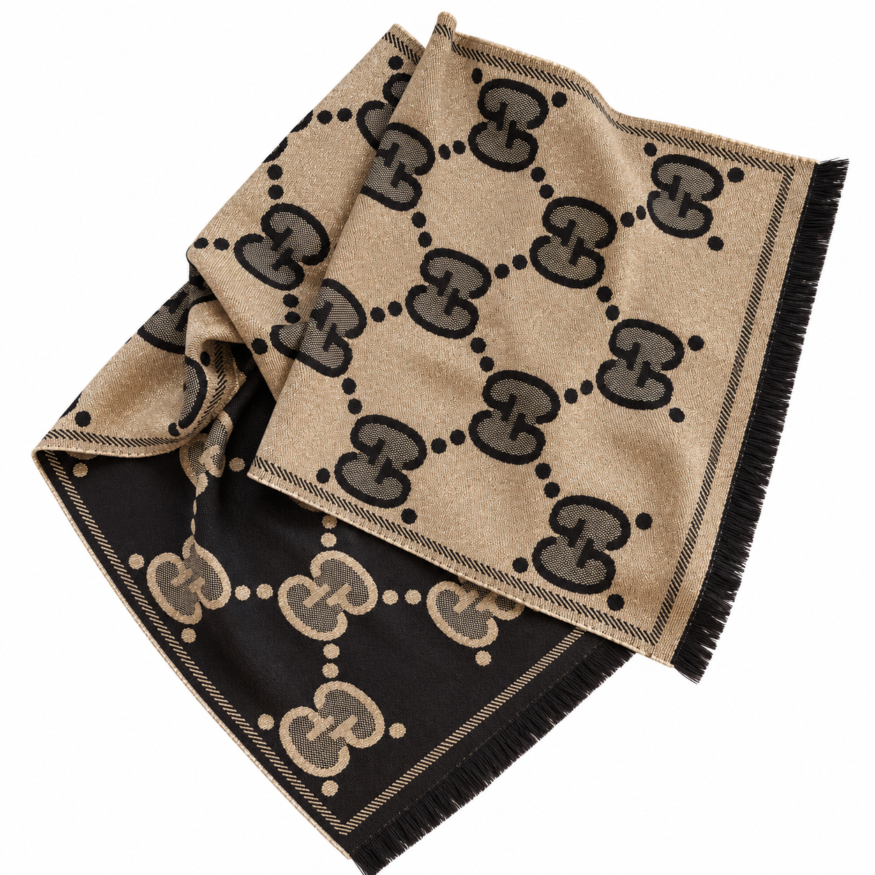 Gucci Large Logo Shimmer Scarf - nwt