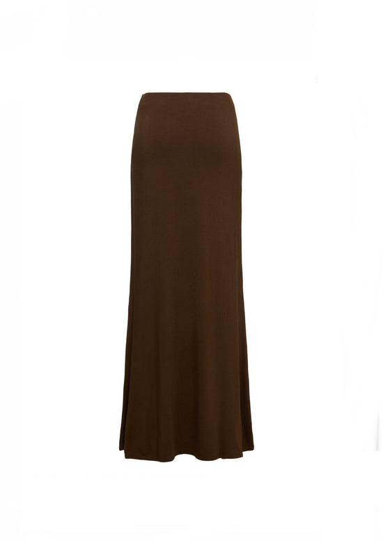 Posse Mason Brown Stretch Maxi Skirt