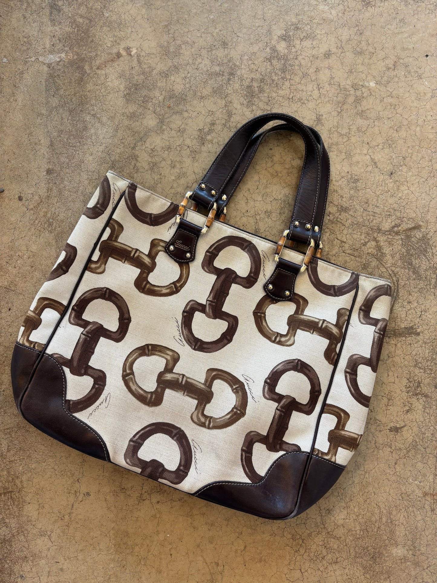 Vintage Gucci (Tom Ford Era) Horsebit Tote