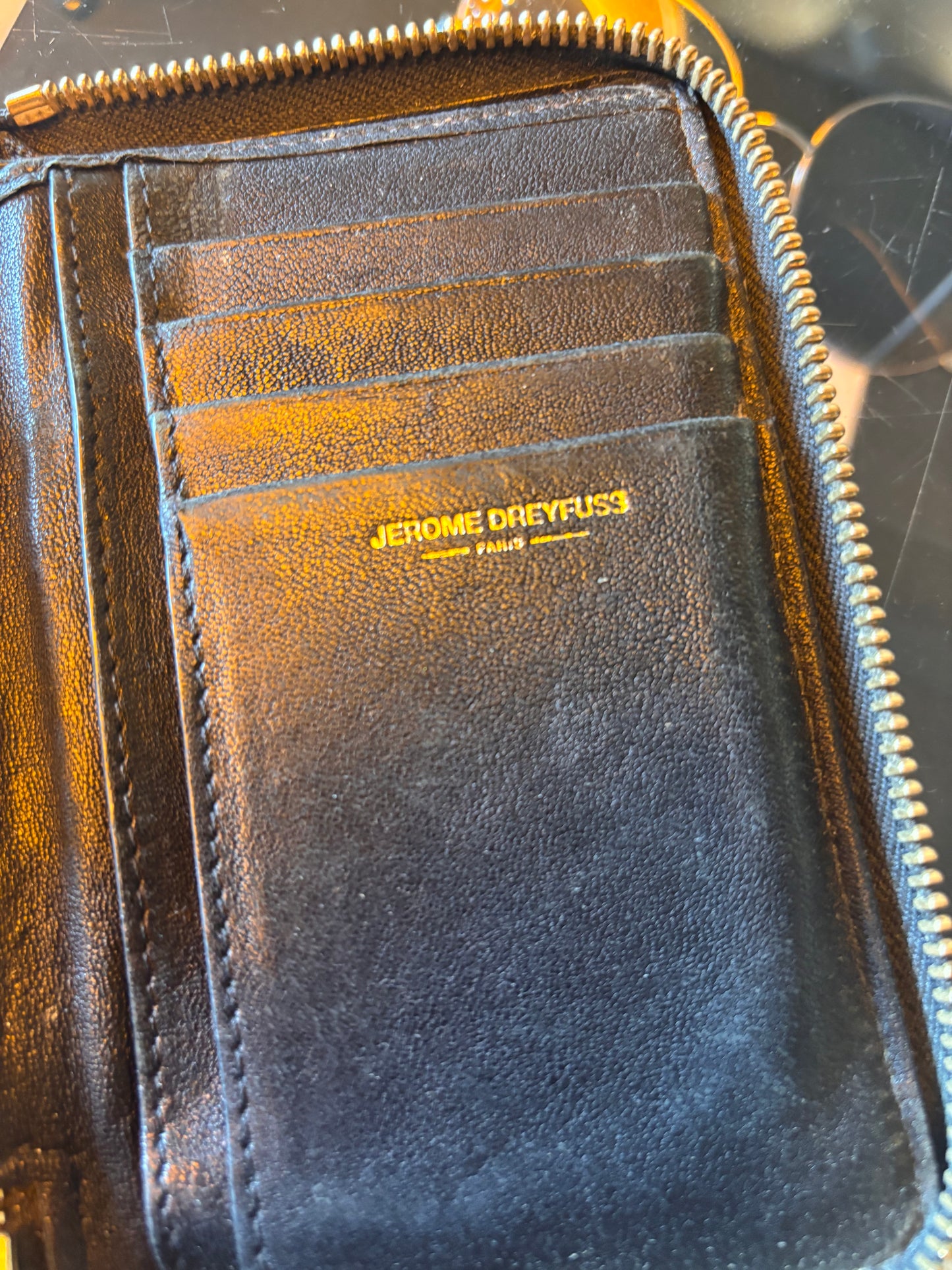 Jerome Dreyfuss Black Leather Wallet