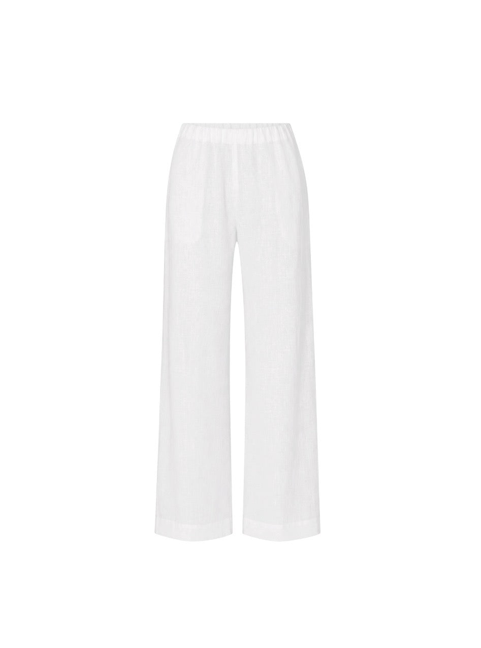 Rails Andrine White Linen Pants
