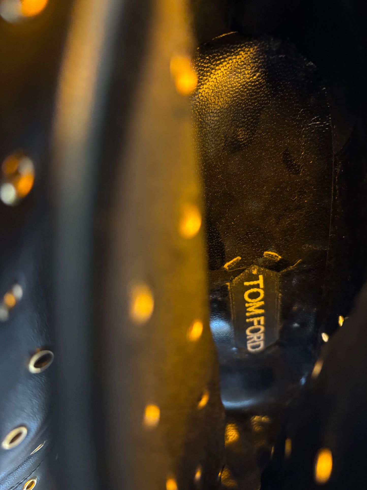 Tom Ford Gold Rivet Heels