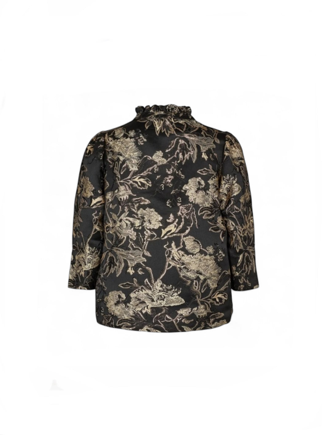 Sophie Schnoor Gold Brocade Top