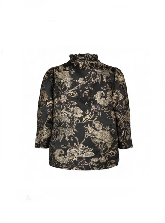Sophie Schnoor Gold Brocade Top