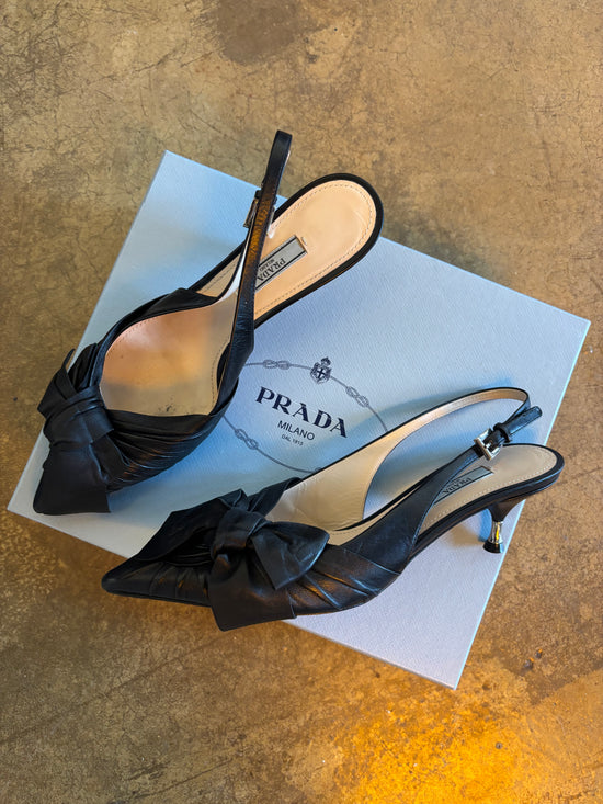 Prada Bow Kitten Heels