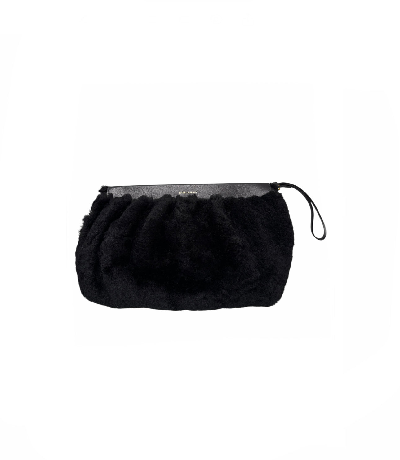 Isabel Marant Oversized Shearling Clutch