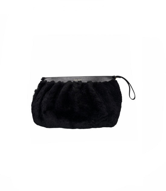 Isabel Marant Oversized Shearling Clutch
