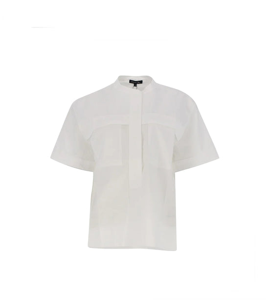 Soeur White Cotton Top