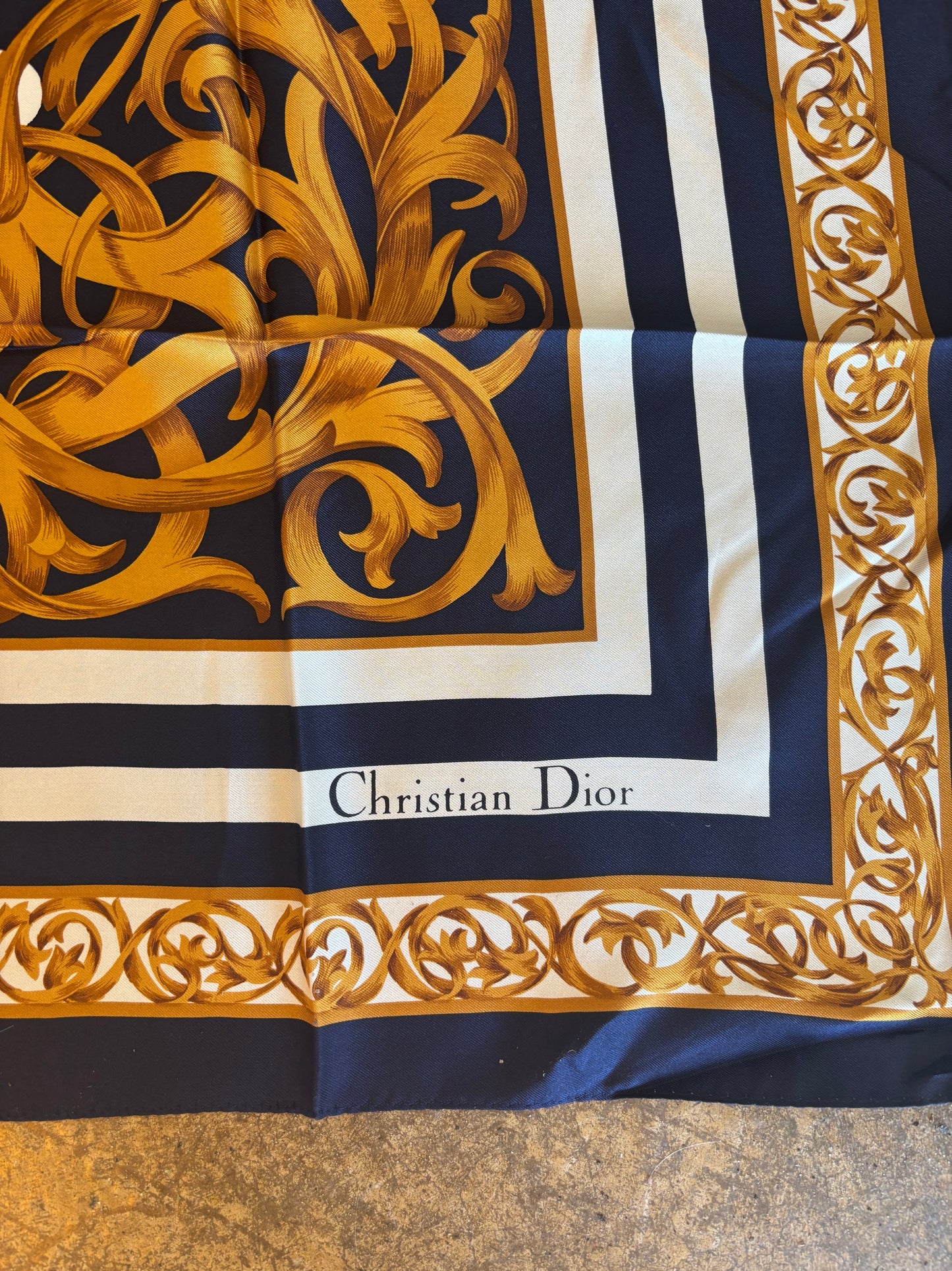 Vintage Dior Silk Scarf