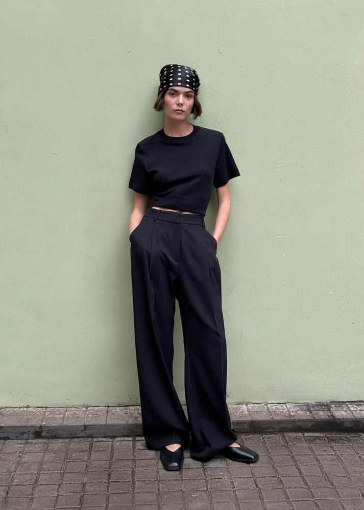 Alohas Sway Black Leather Pumps - current season