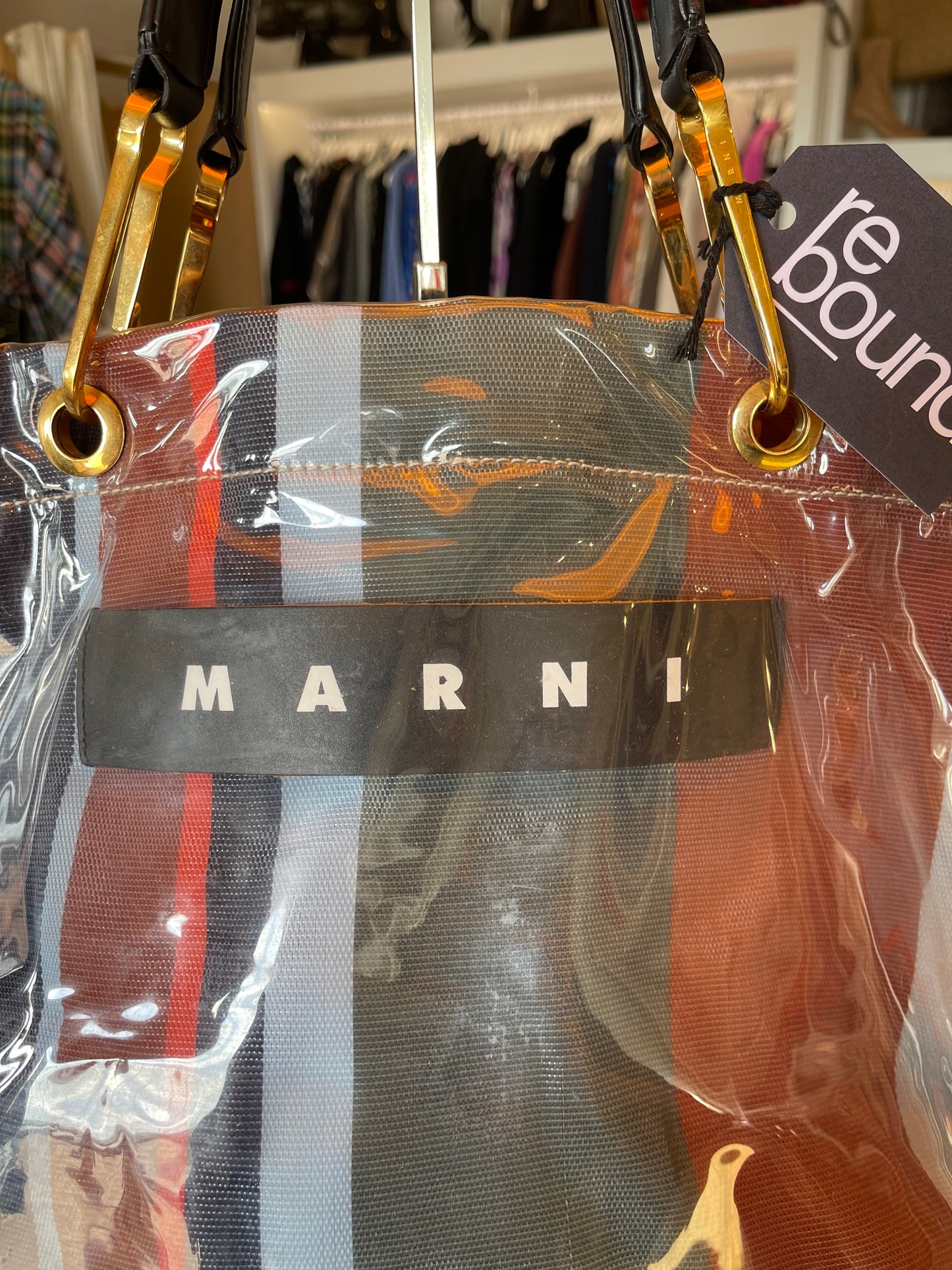 Load image into Gallery viewer, MARNI Striped Shopper
