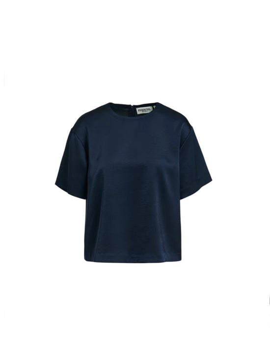 Essential Antwerp Navy Satin Top