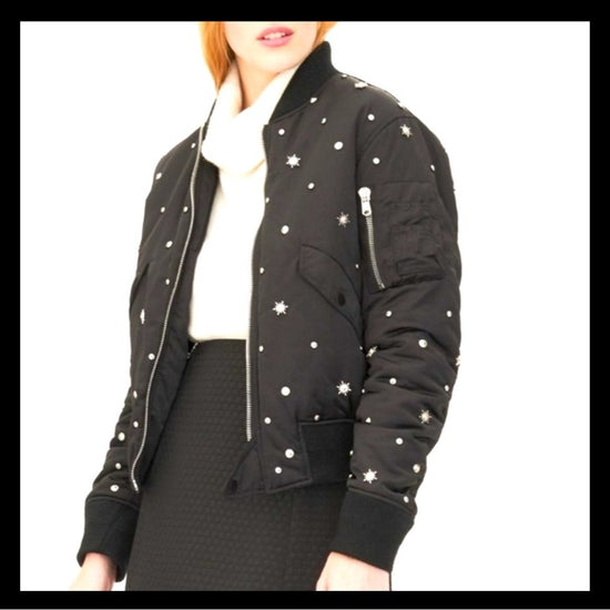 Sandro Satim Embellished Bomber