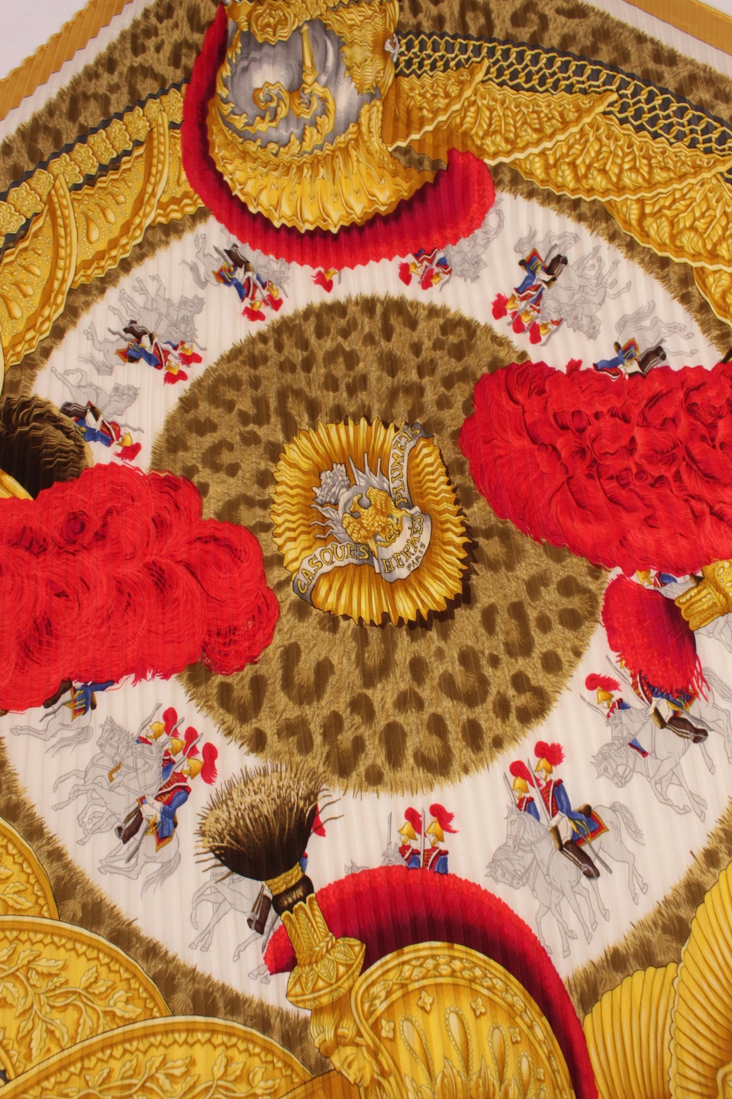 Hermes Vintage Pleated Scarf