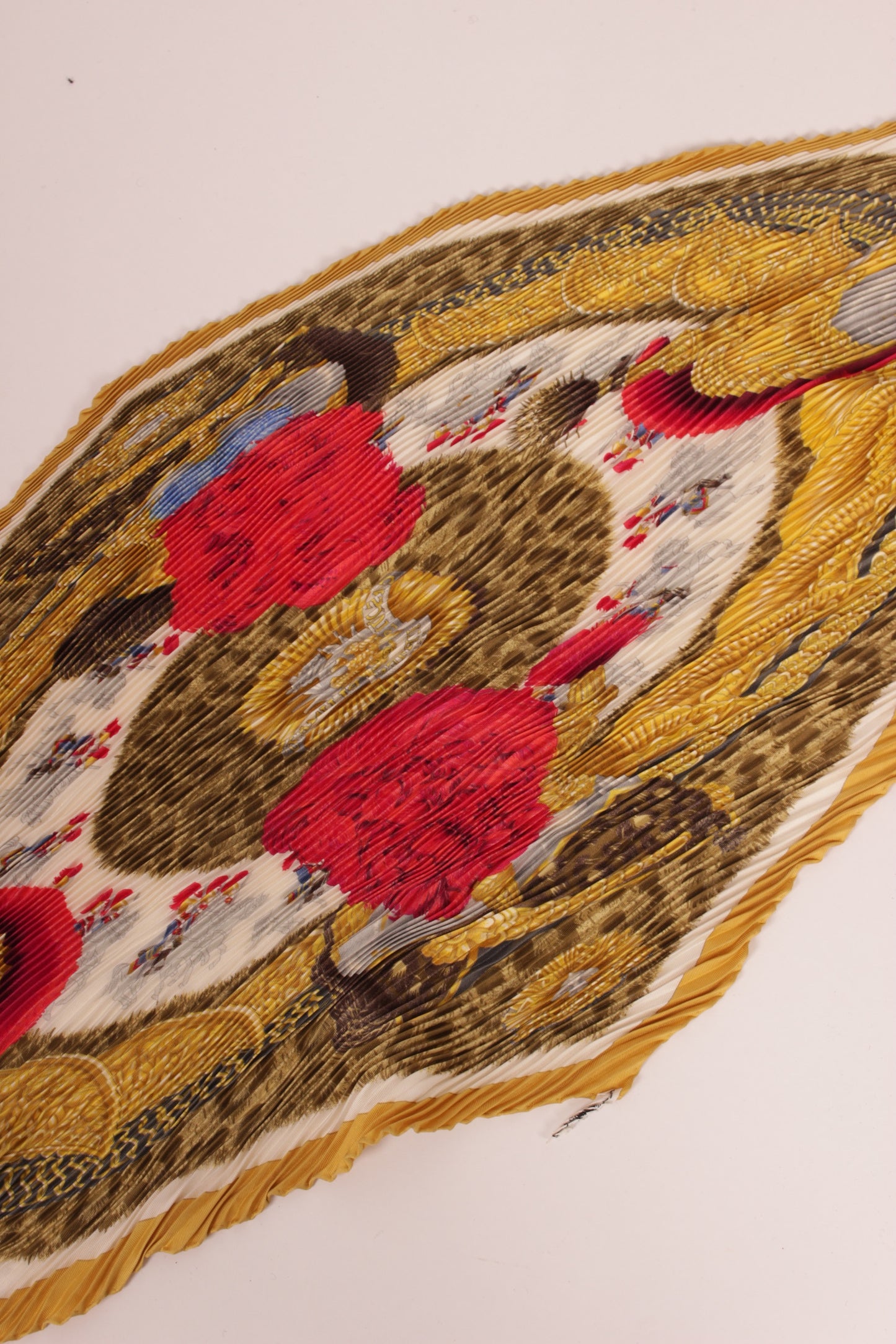 Hermes Vintage Pleated Scarf