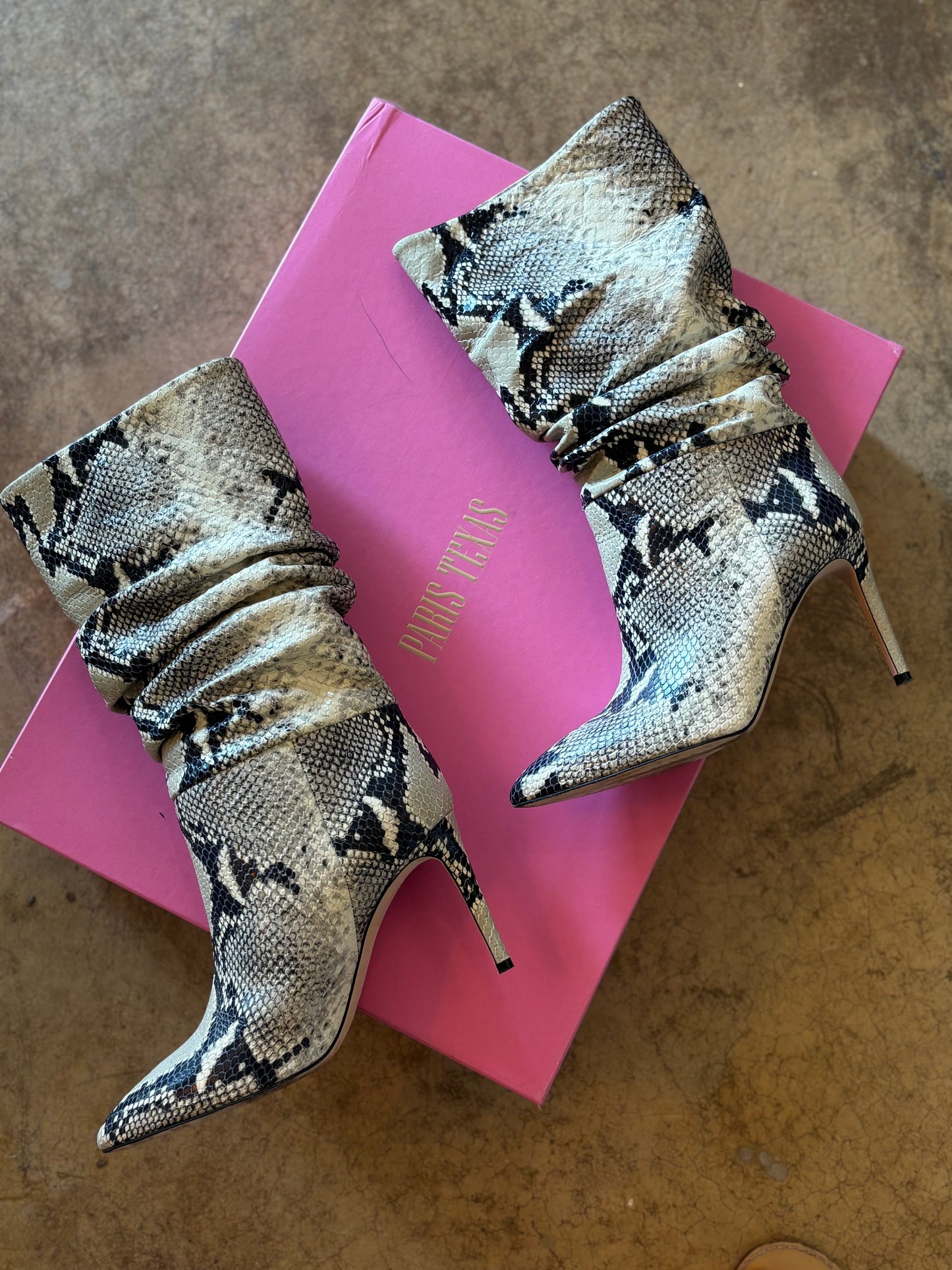 Paris Texas Snake Slouch Boots