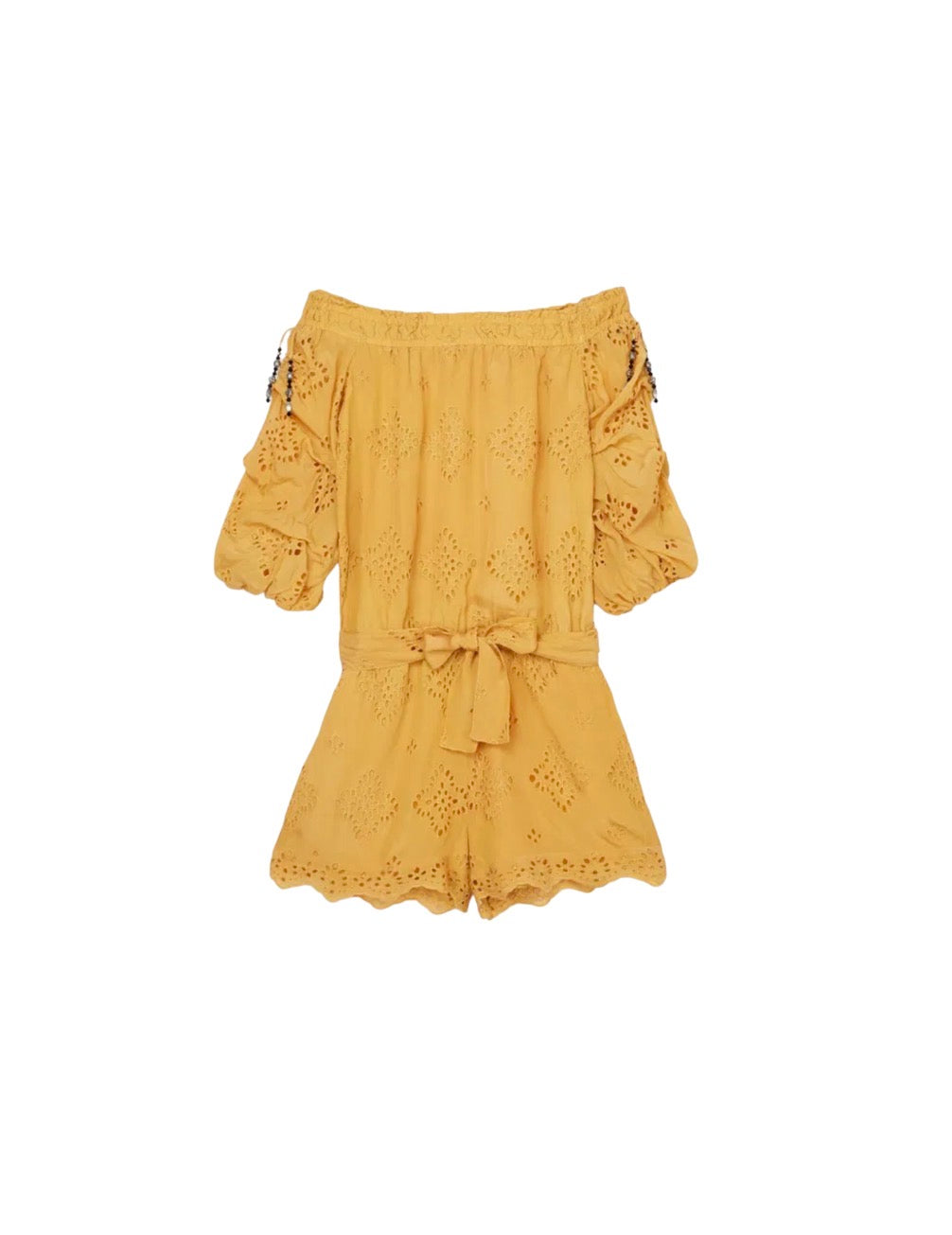 The Kooples Sunrise Broderie Playsuit