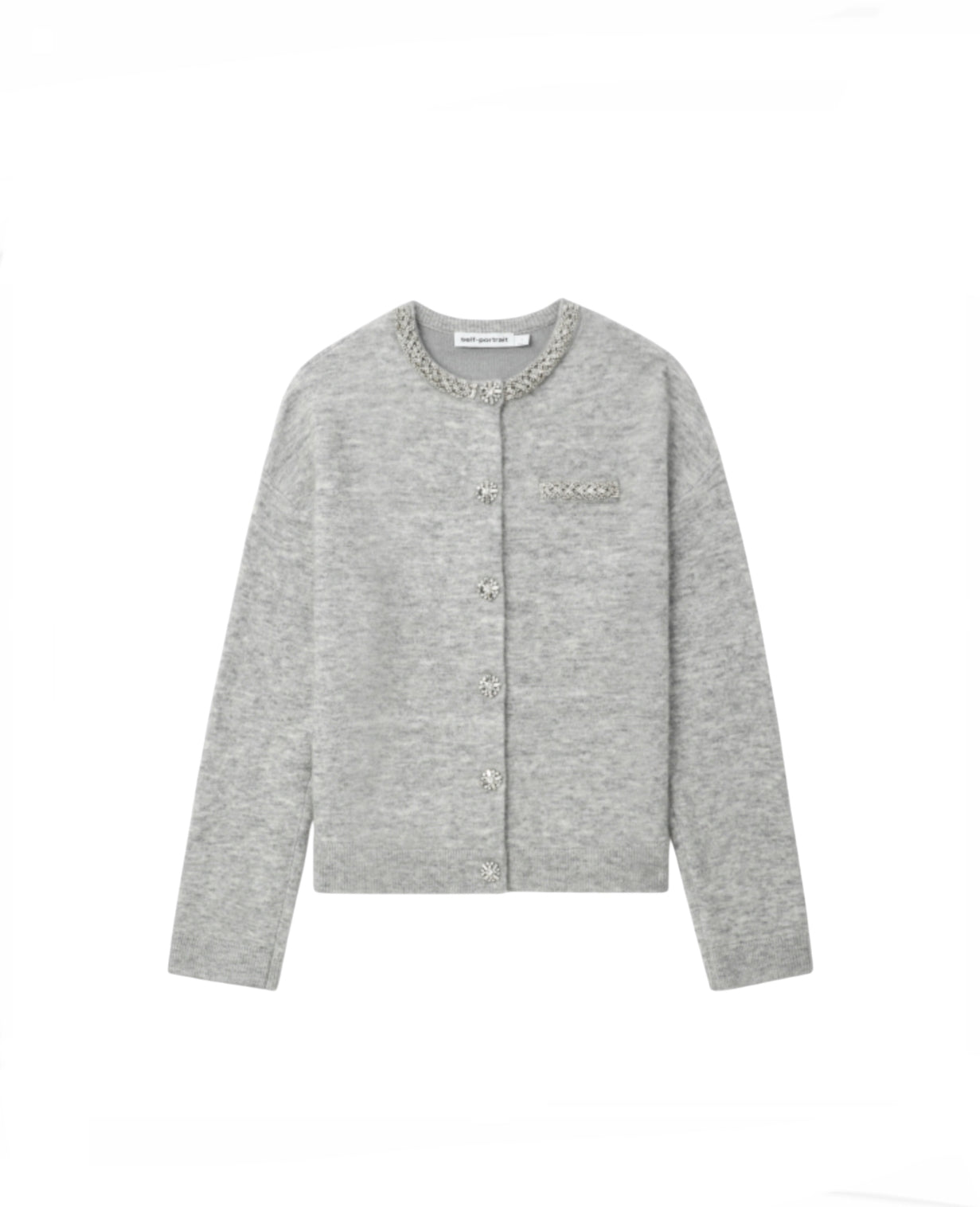 Self Portrait Crystal Embellished Cardigan