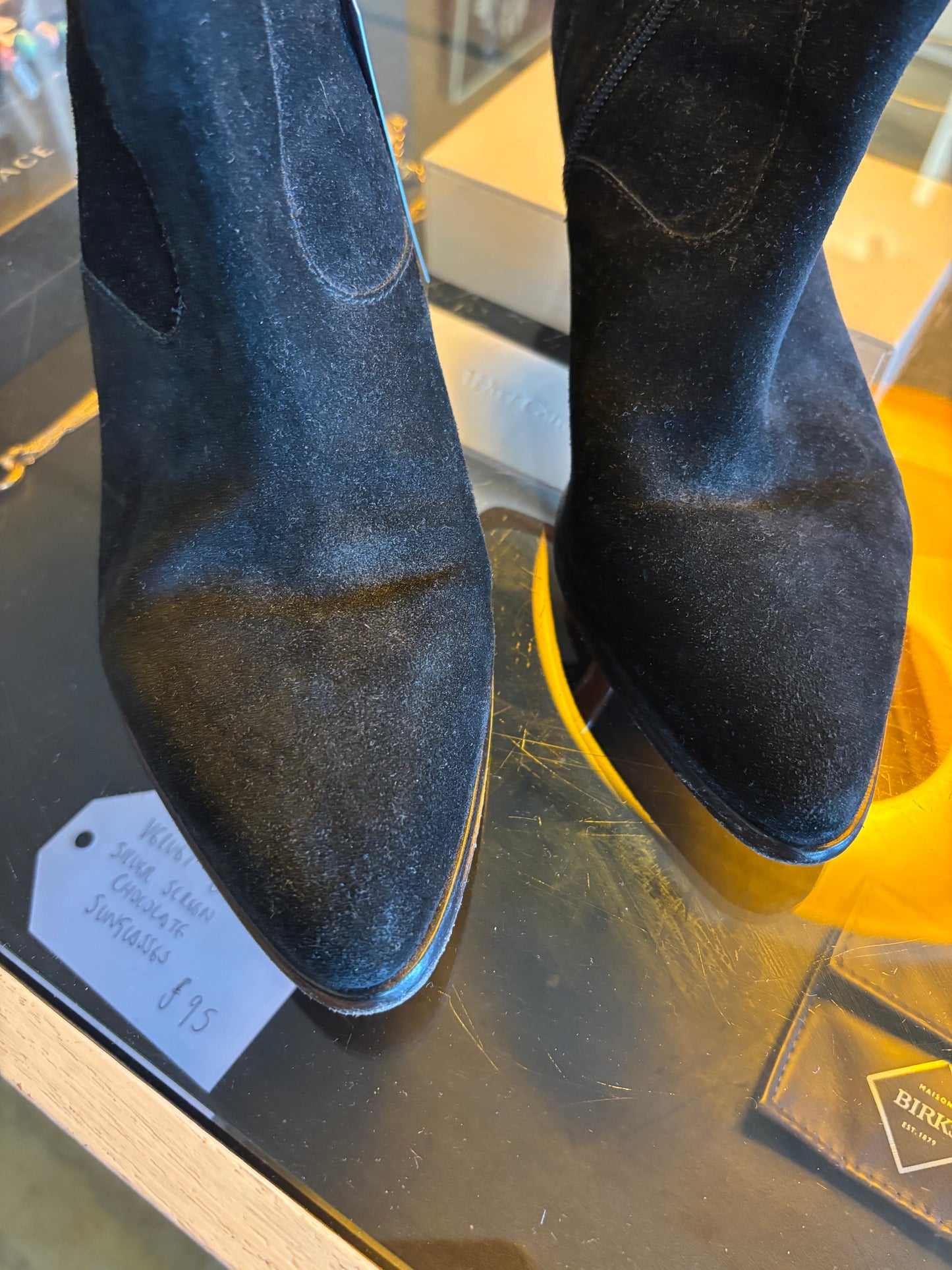 Ash Black Suede Boots