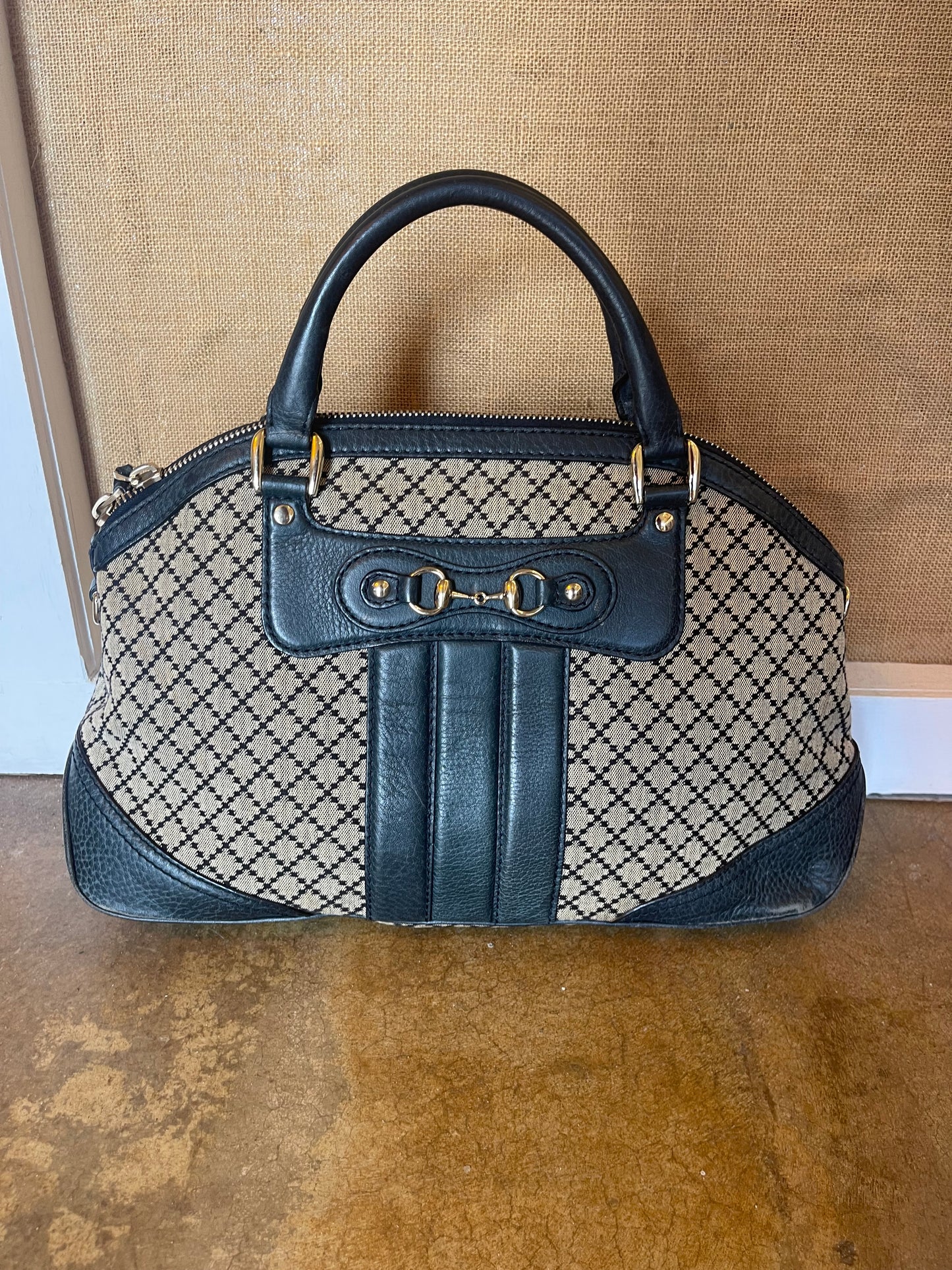 Gucci Ebony Catherine Diamond Bag