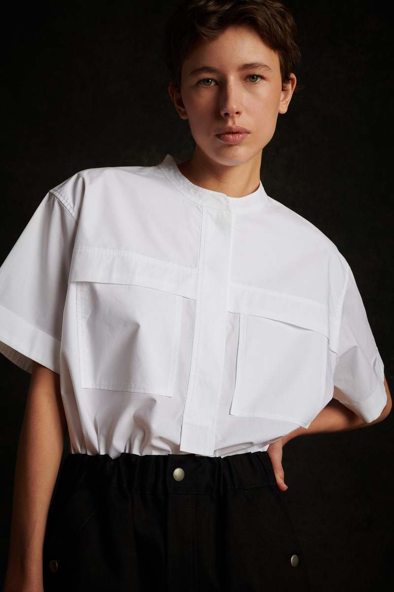 Soeur White Cotton Top