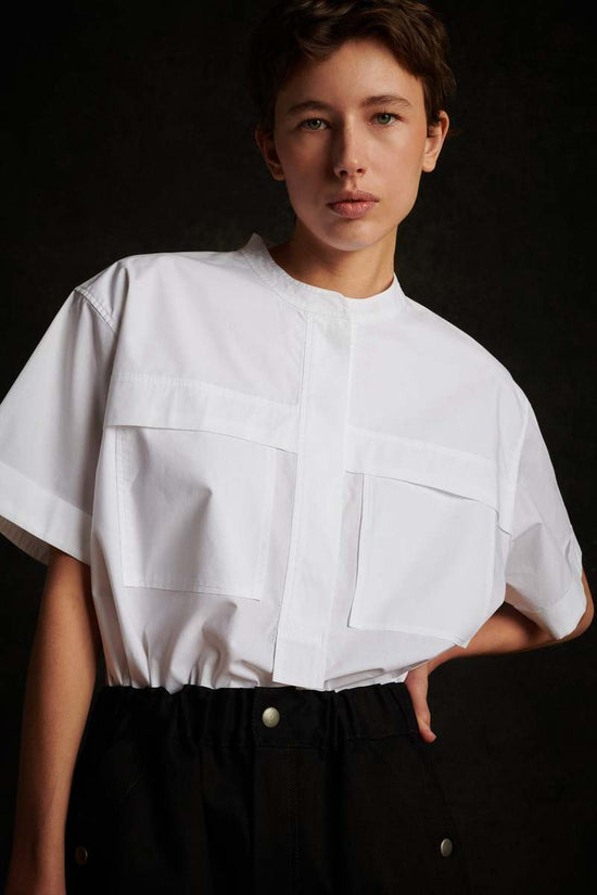 Soeur White Cotton Top