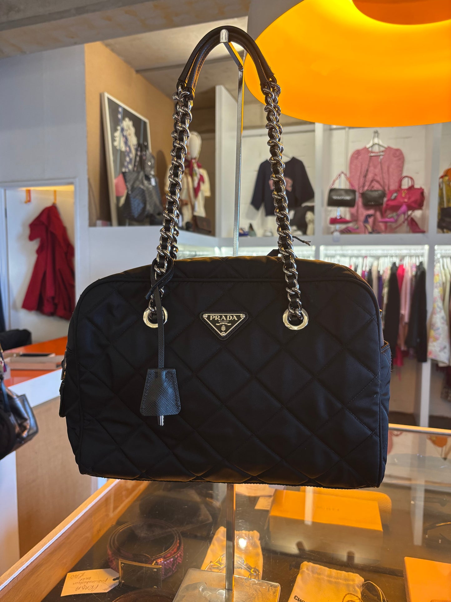 Prada Black Nylon Shoulder Bag