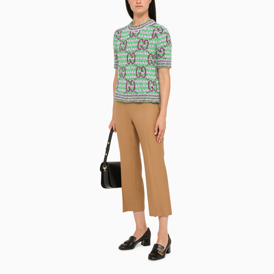 Load image into Gallery viewer, Gucci Cropped Camel Trousers -NWT
