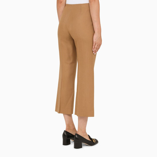 Load image into Gallery viewer, Gucci Cropped Camel Trousers -NWT
