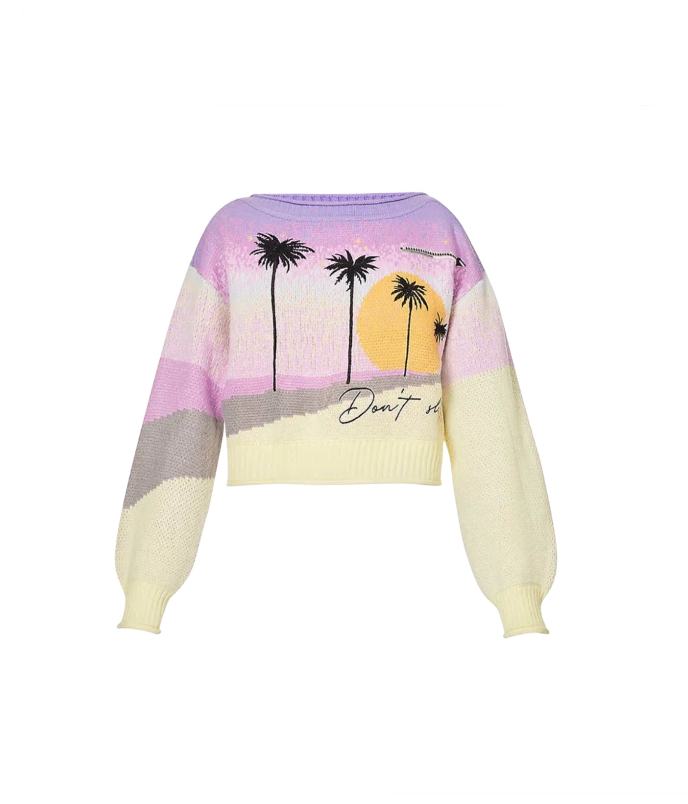 House of Sunny Palm Tree Sweater