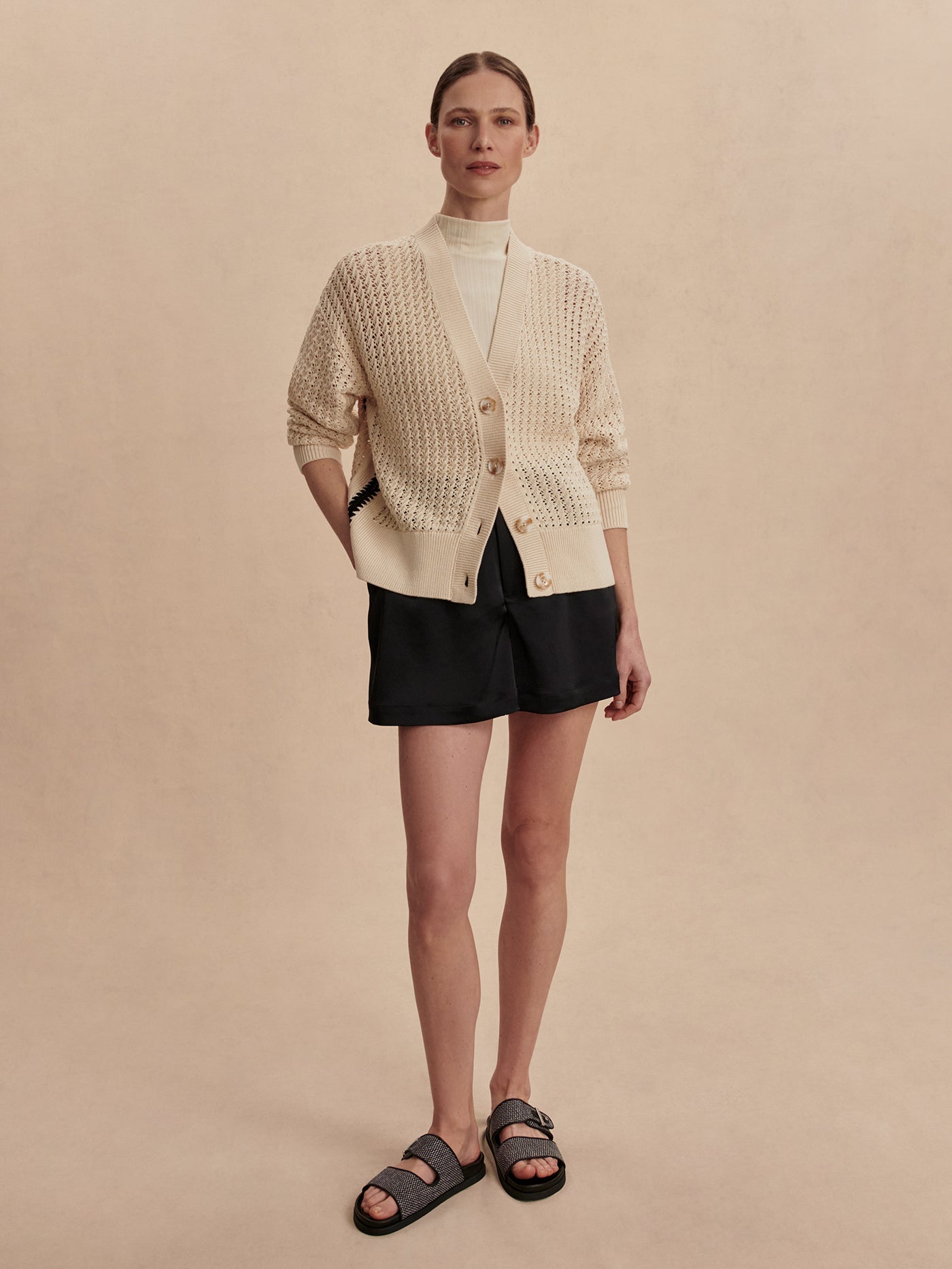 Varley Open Knit Cardigan - current season