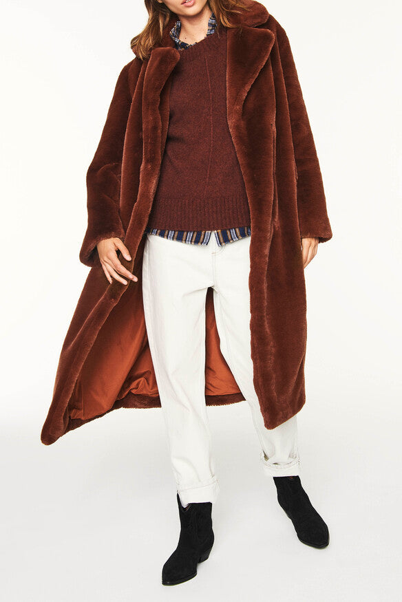 Ba&sh Faux Fur Coat