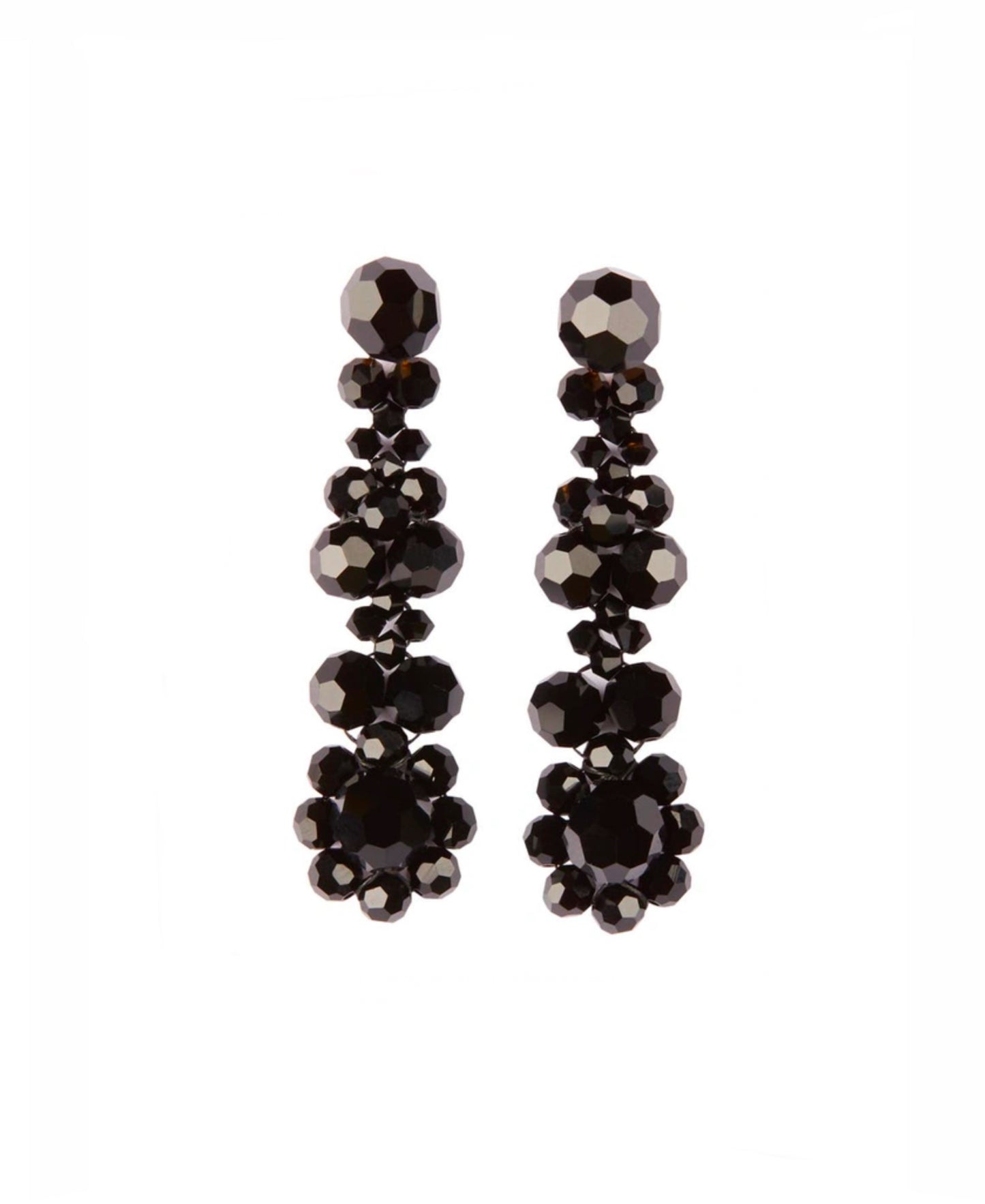 Simone Rocha Black Crystal Earrings