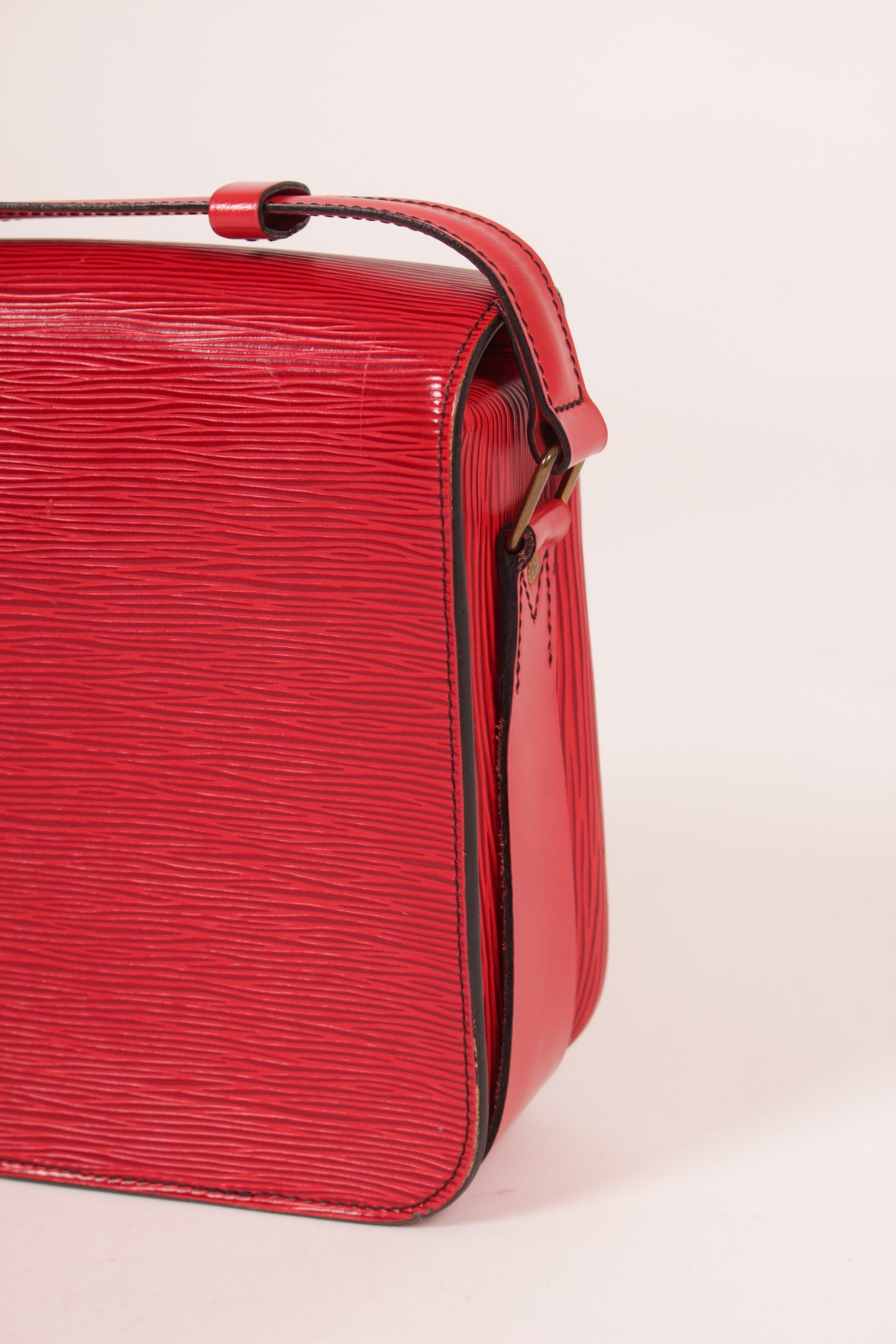 Louis Vuitton Red Epi Cartouchiere Bag