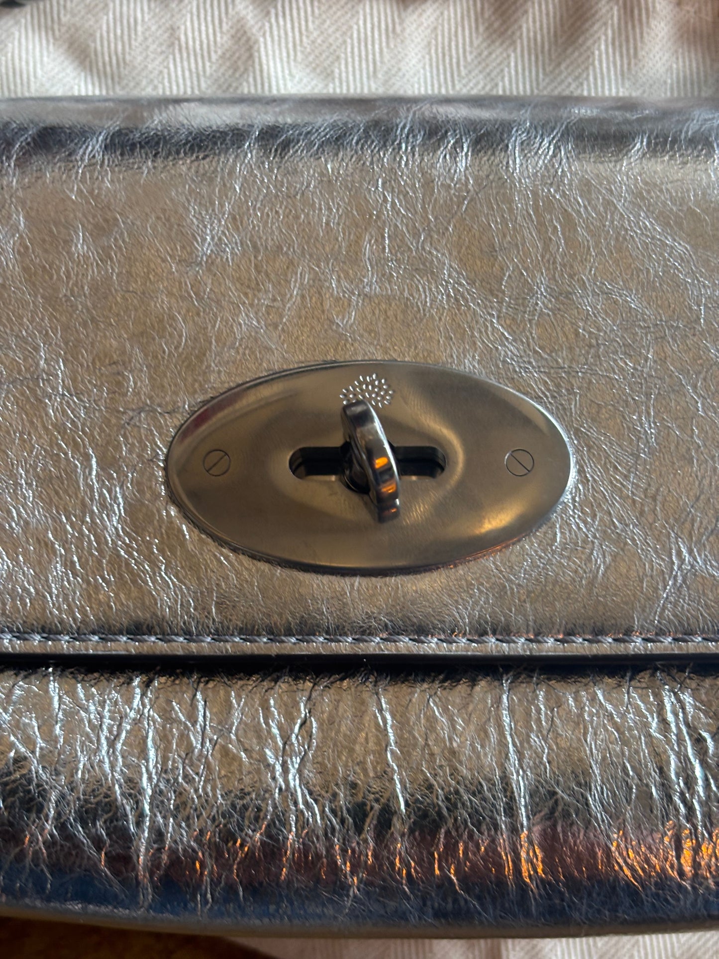 Mulberry Silver Mini Lily Bag