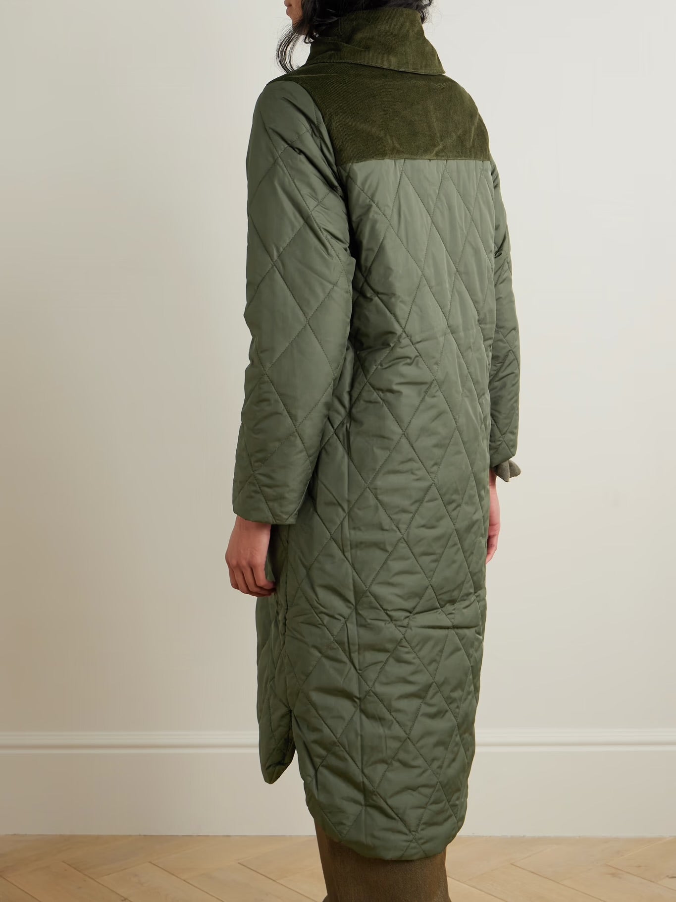 Barbour Green Quilted Coat