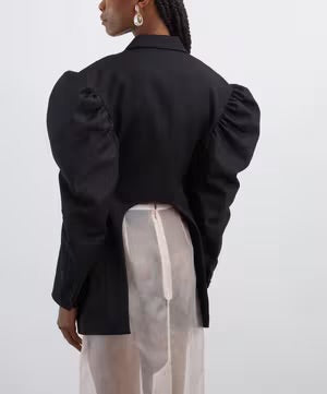 Simone Rocha black Bow Cut Out Jacket