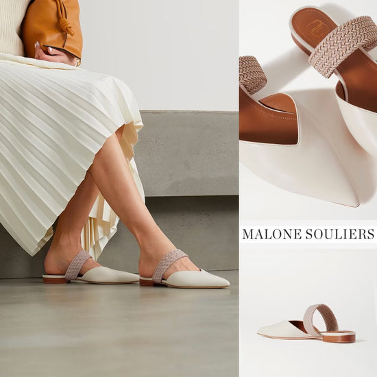 Malone Souliers White Shoes