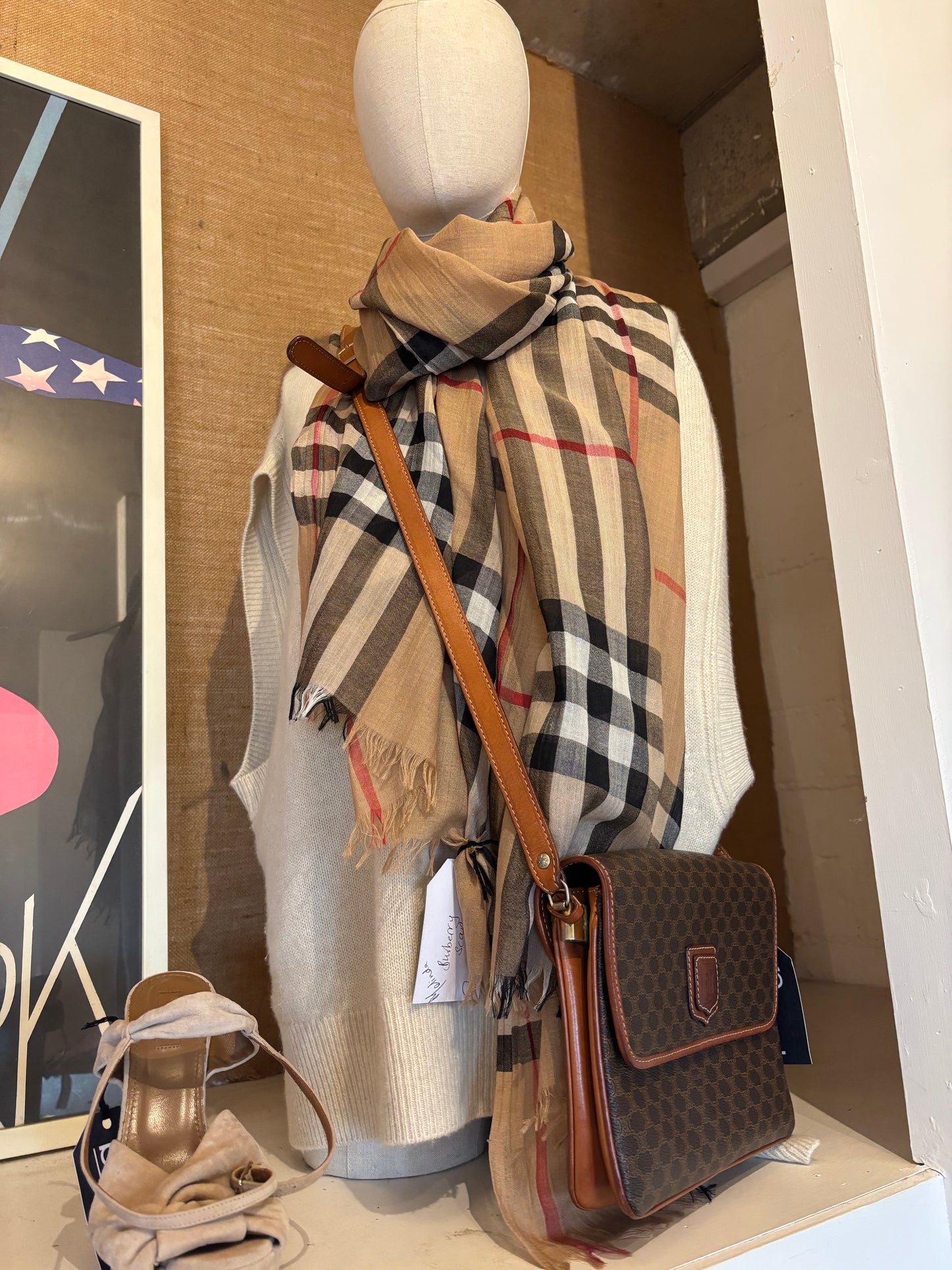 Burberry Lightweight Wool and Silk Scarf