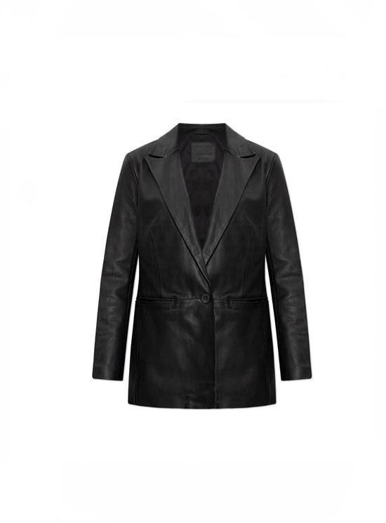 All Saints Deri Leather Blazer - current season