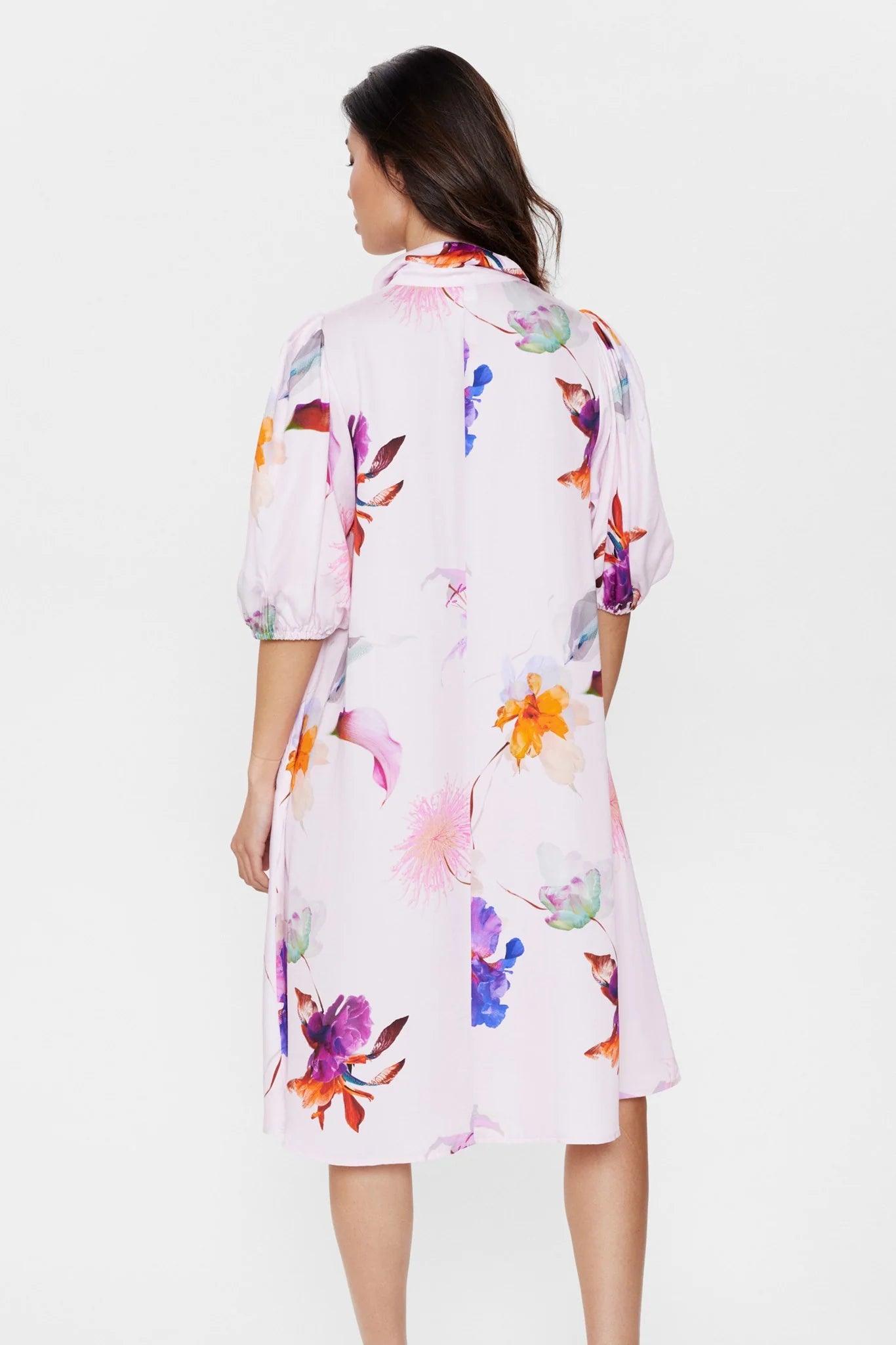 Numph Pink Floral Dress