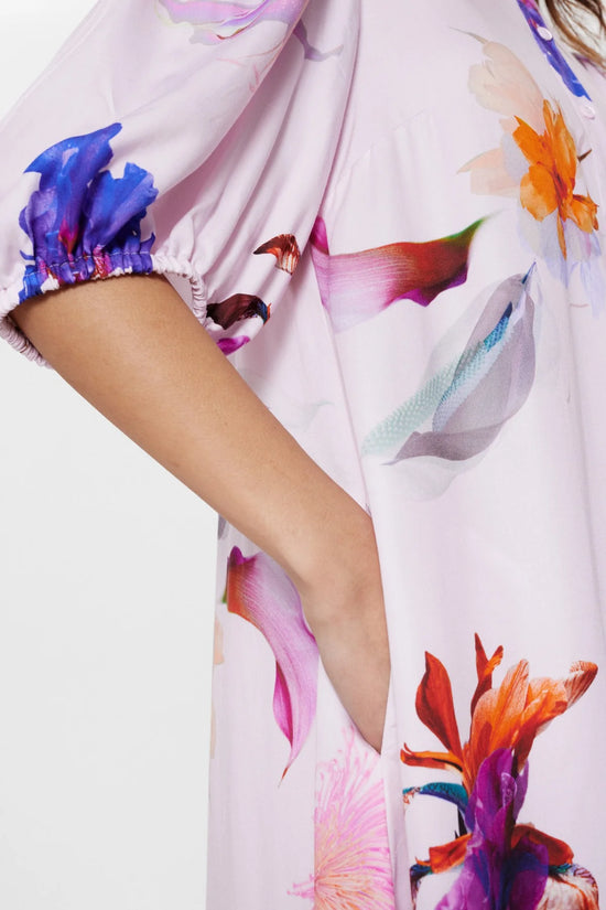 Numph Pink Floral Dress