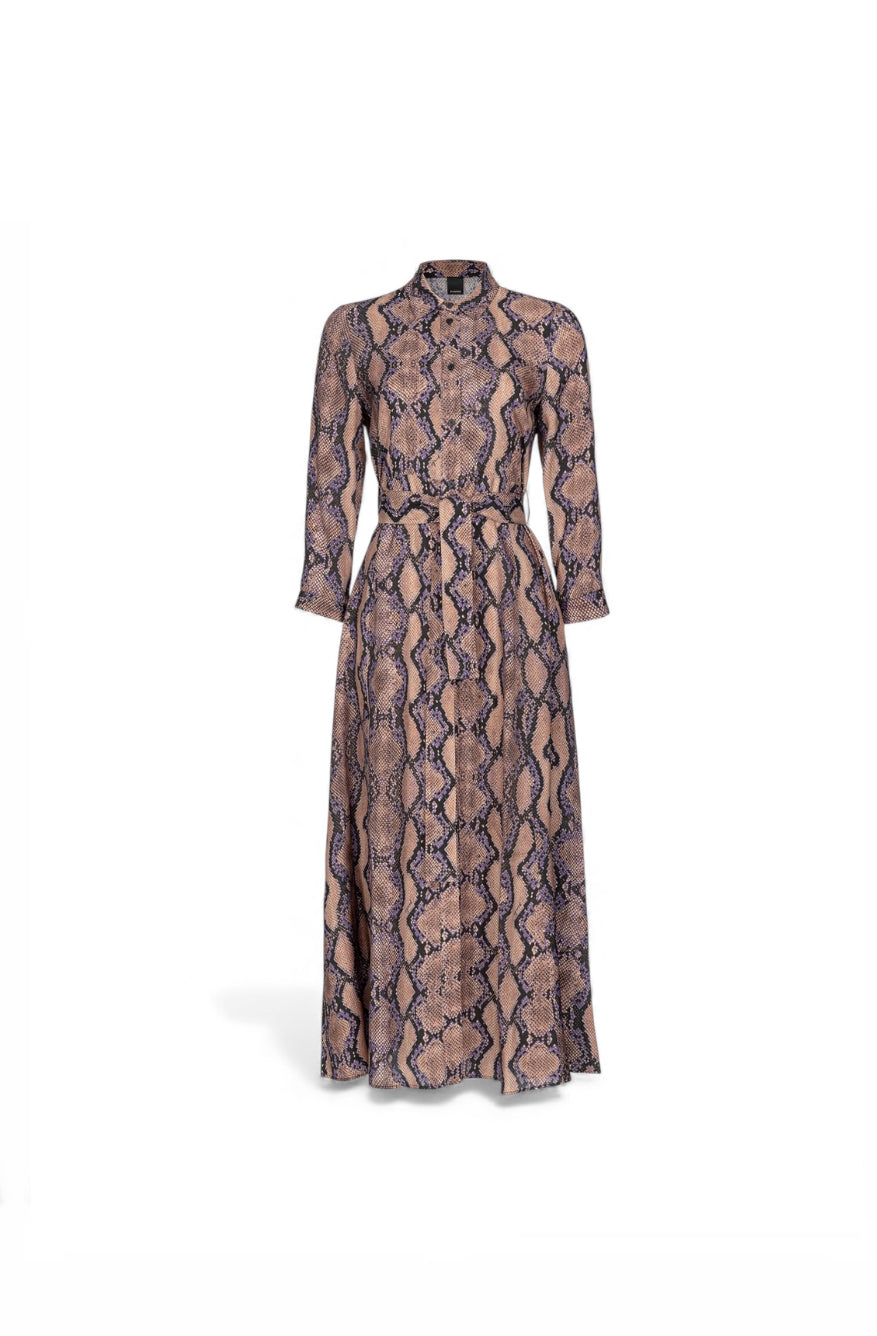 Pinko Snakeskin Print Dress