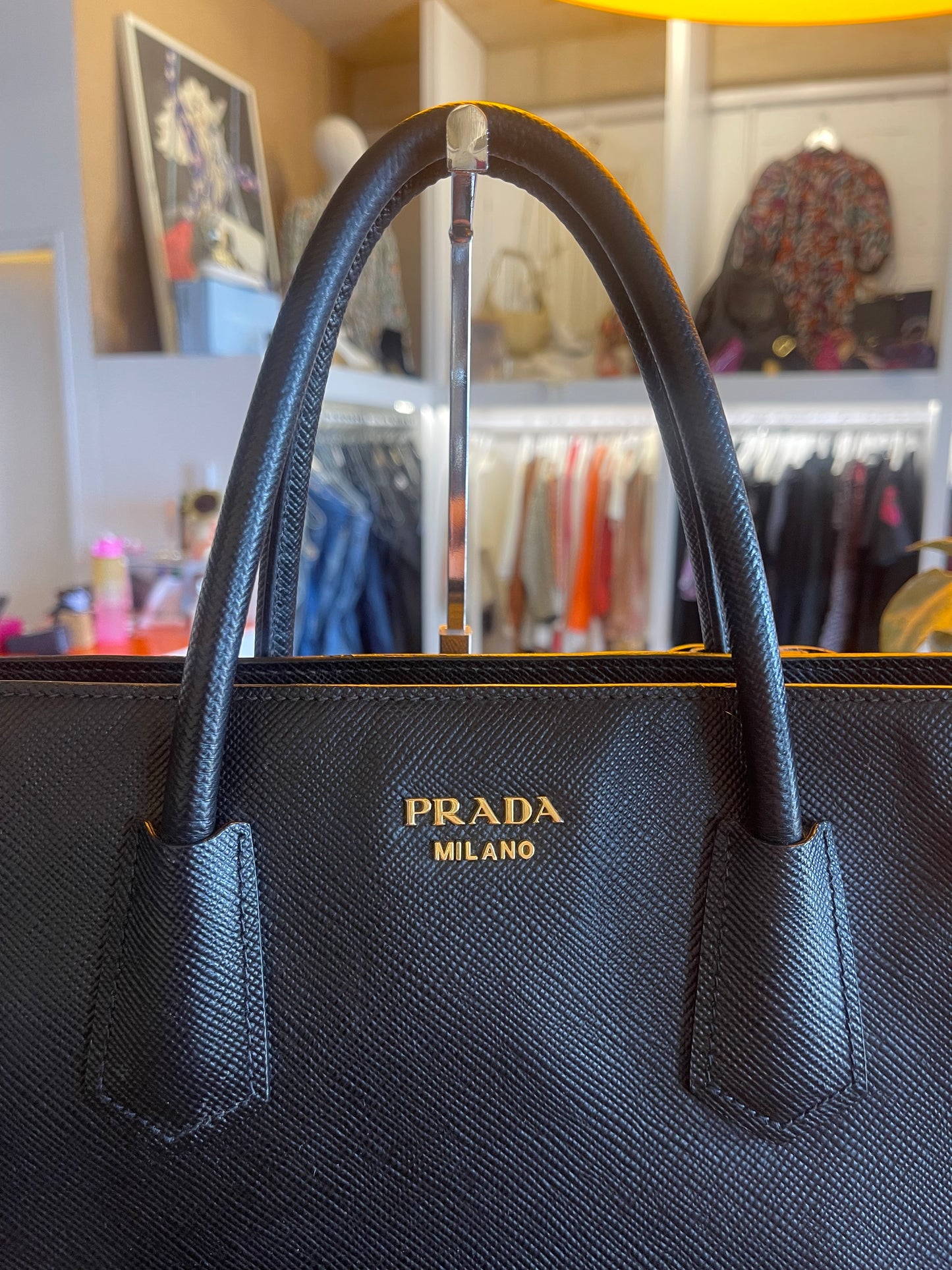Load image into Gallery viewer, Prada Saffiano Front Pocket Tote Bag
