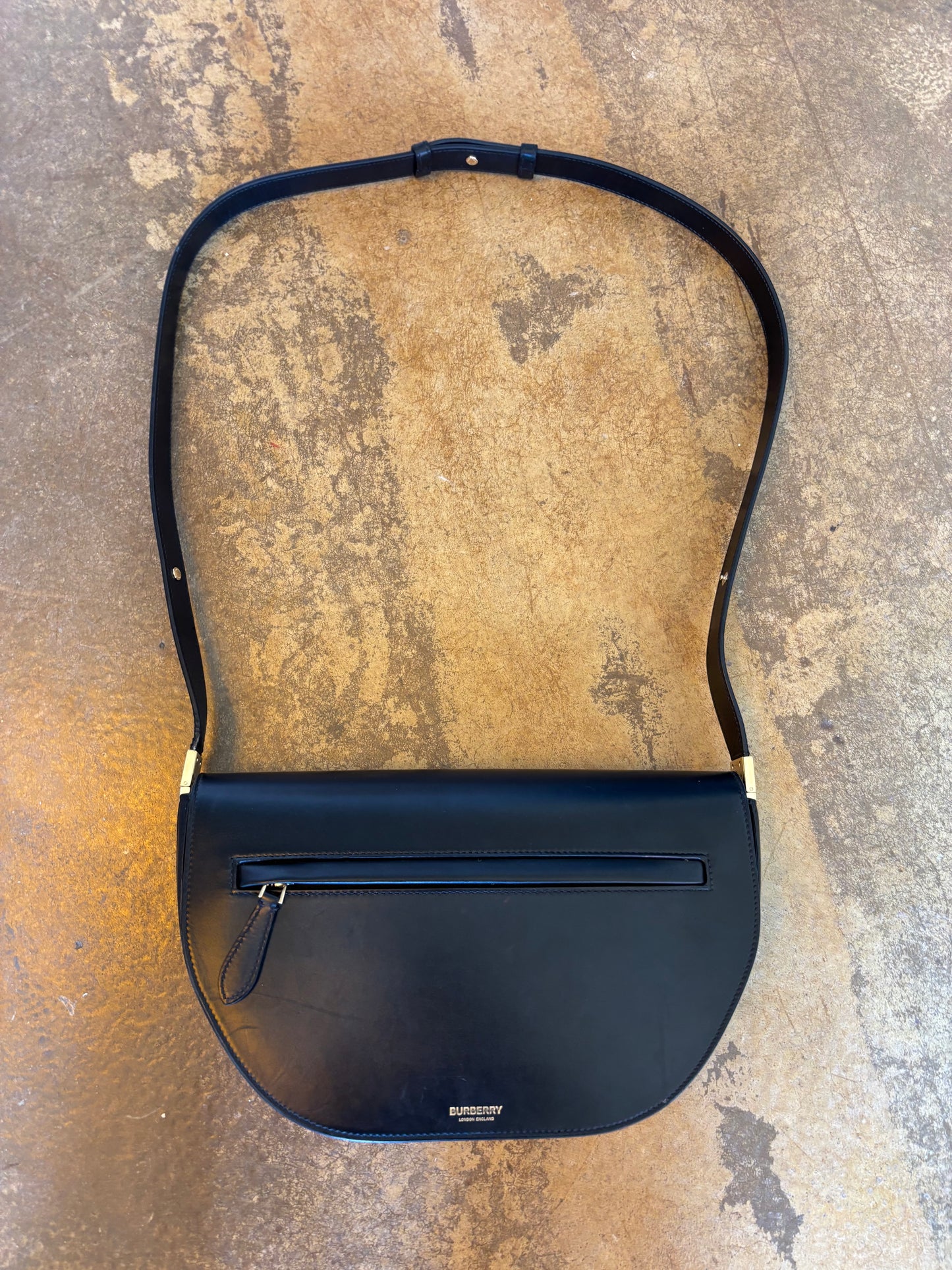 Burberry Olympia Black Leather Bag
