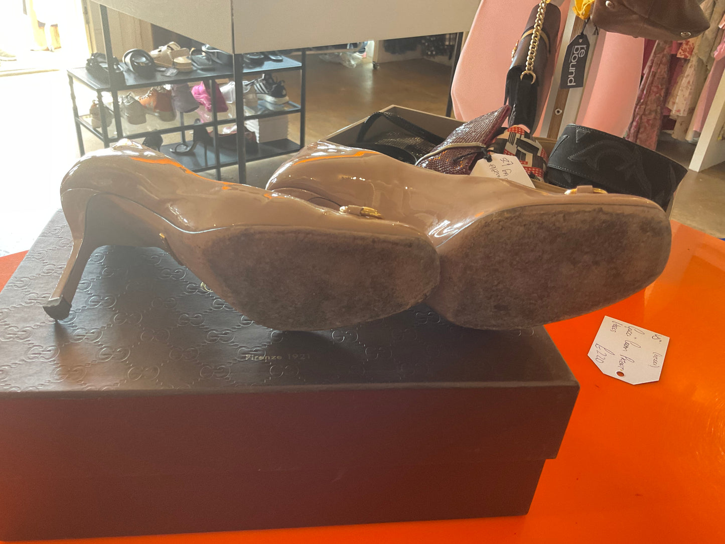 Gucci Horsebit Patent Heels