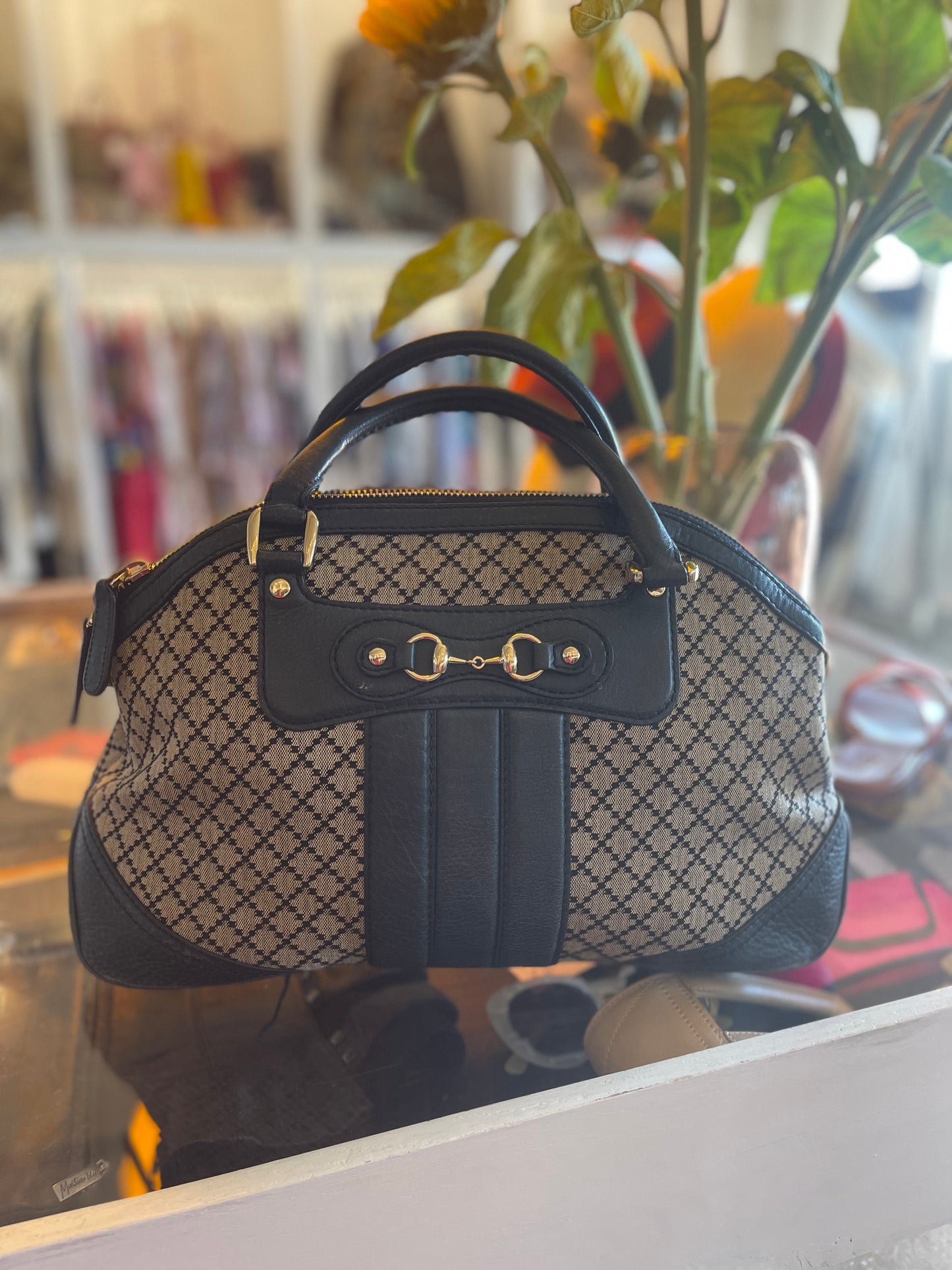 Gucci Ebony Catherine Diamond Bag