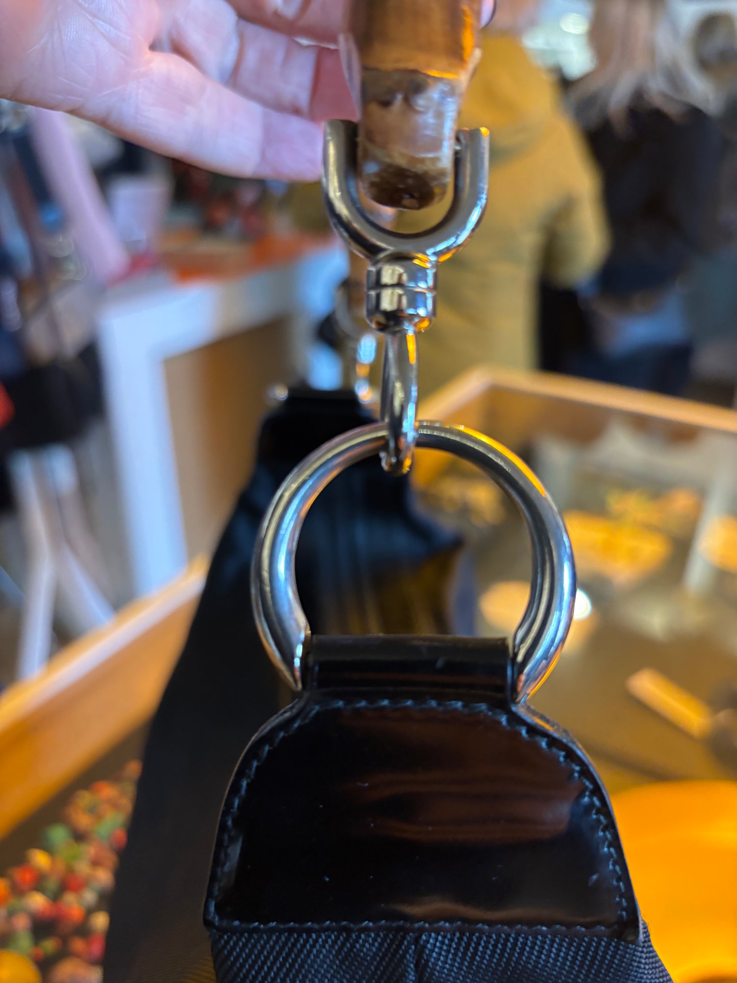 Vintage Gucci Bamboo Nylon Bag
